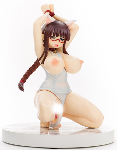 アキラちゃん・スク水ねこみみver.萌え艶White（1/6スケールPVC塗装済み完成品）