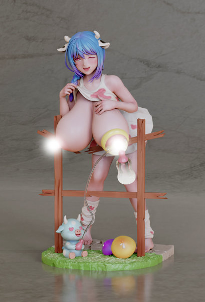 牛に餌をやる 1/6スケール塗装完成品フィギュア